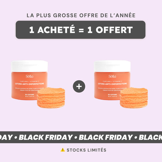 Box mit Kurkuma-Wattepads