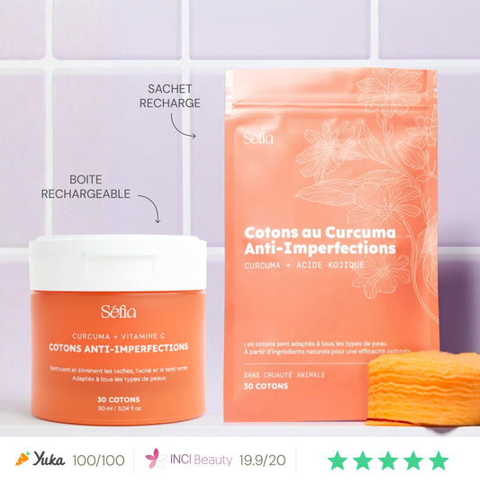 Reinigende Kurkuma- & Vitamin-C-Wattepads